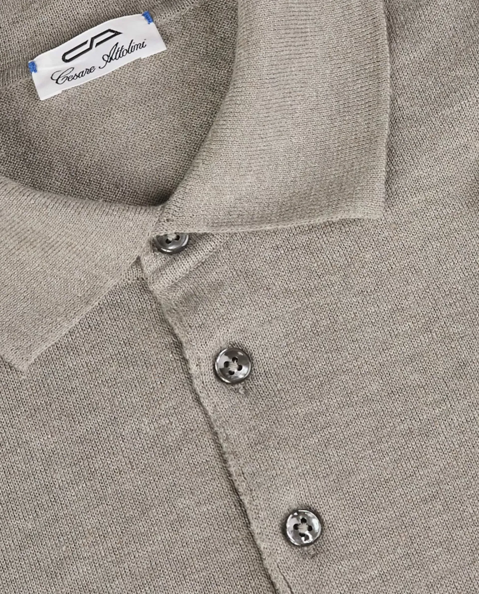 Outlet Linnen Katoenen Polo Mannen Knitwear
