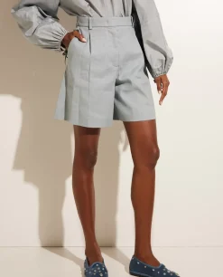 Shop Linnen Mix Shorts Vrouwen Broeken