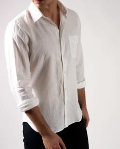 Outlet Linnen Shirt Mannen Shirts