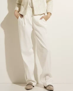 Clearance Linnen-Katoenen Pantalon Vrouwen Broeken