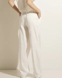 Clearance Linnen-Katoenen Pantalon Vrouwen Broeken