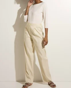 Cheap Linnen-Katoenen Pantalon Vrouwen Broeken