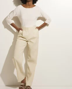 Cheap Linnen-Katoenen Pantalon Vrouwen Broeken