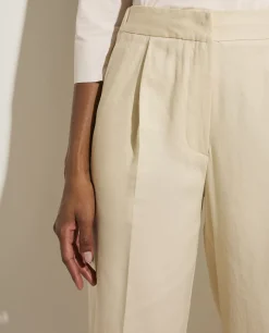 Cheap Linnen-Katoenen Pantalon Vrouwen Broeken
