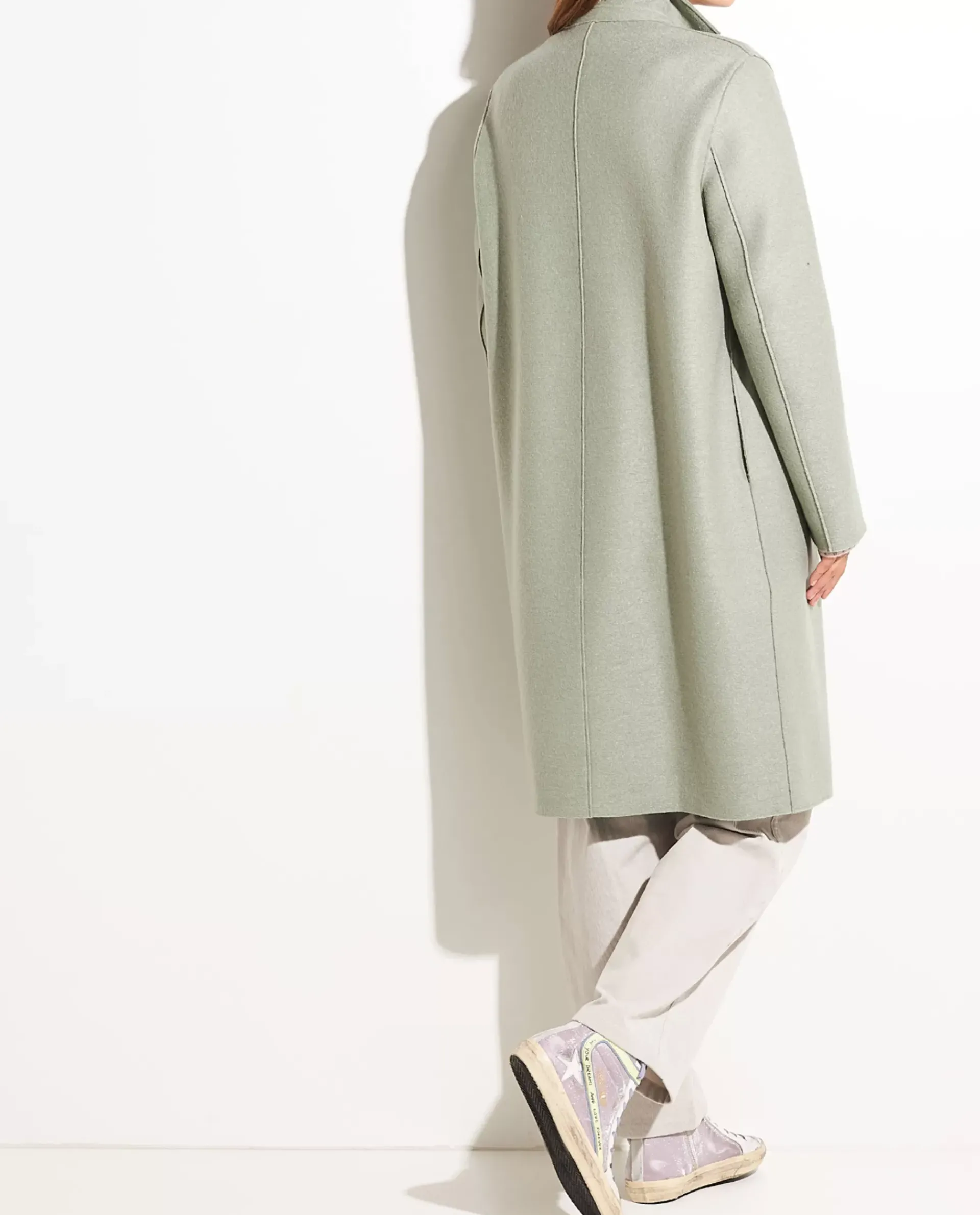 Shop Overjas In Geperst Wol Vrouwen Jassen