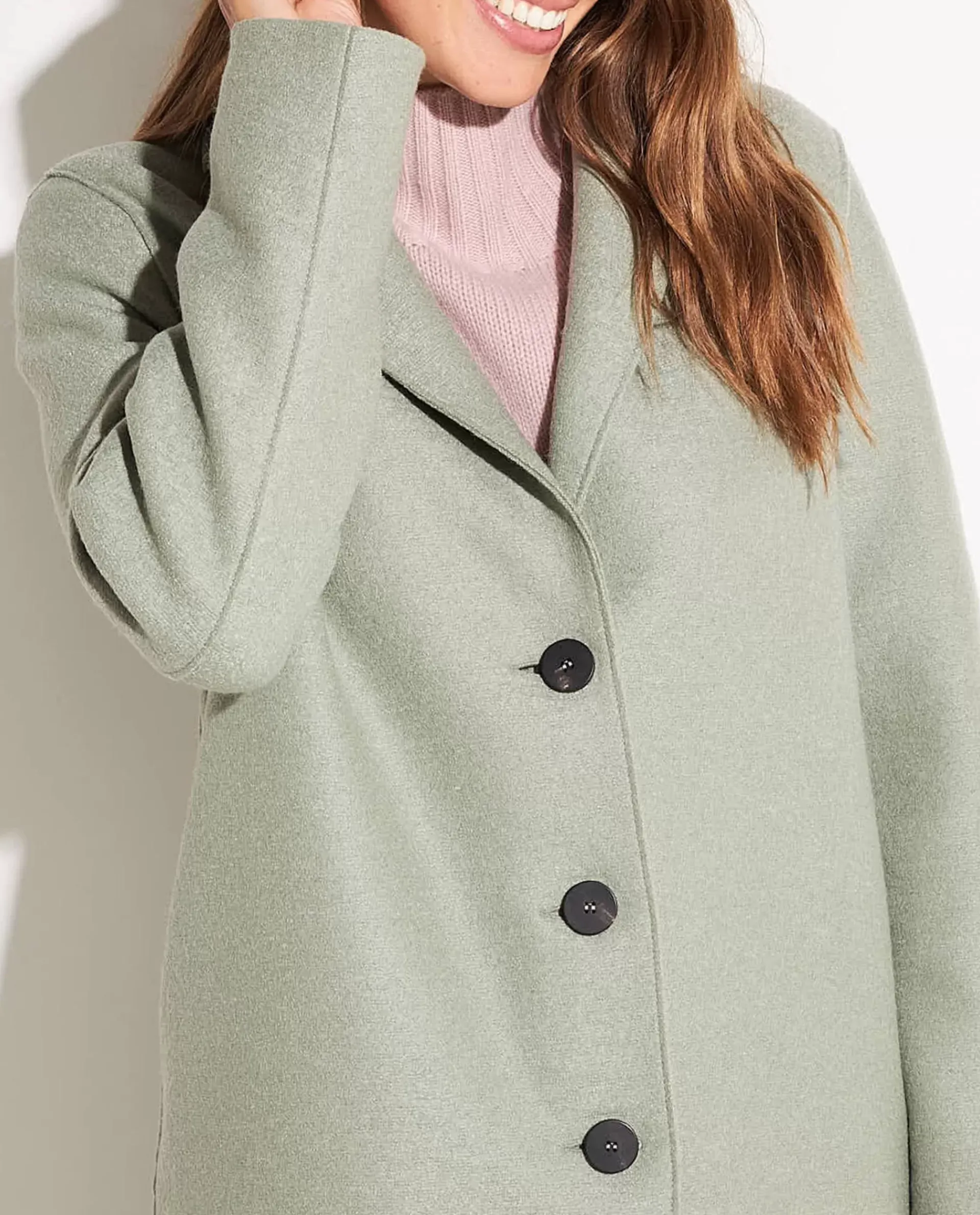 Shop Overjas In Geperst Wol Vrouwen Jassen
