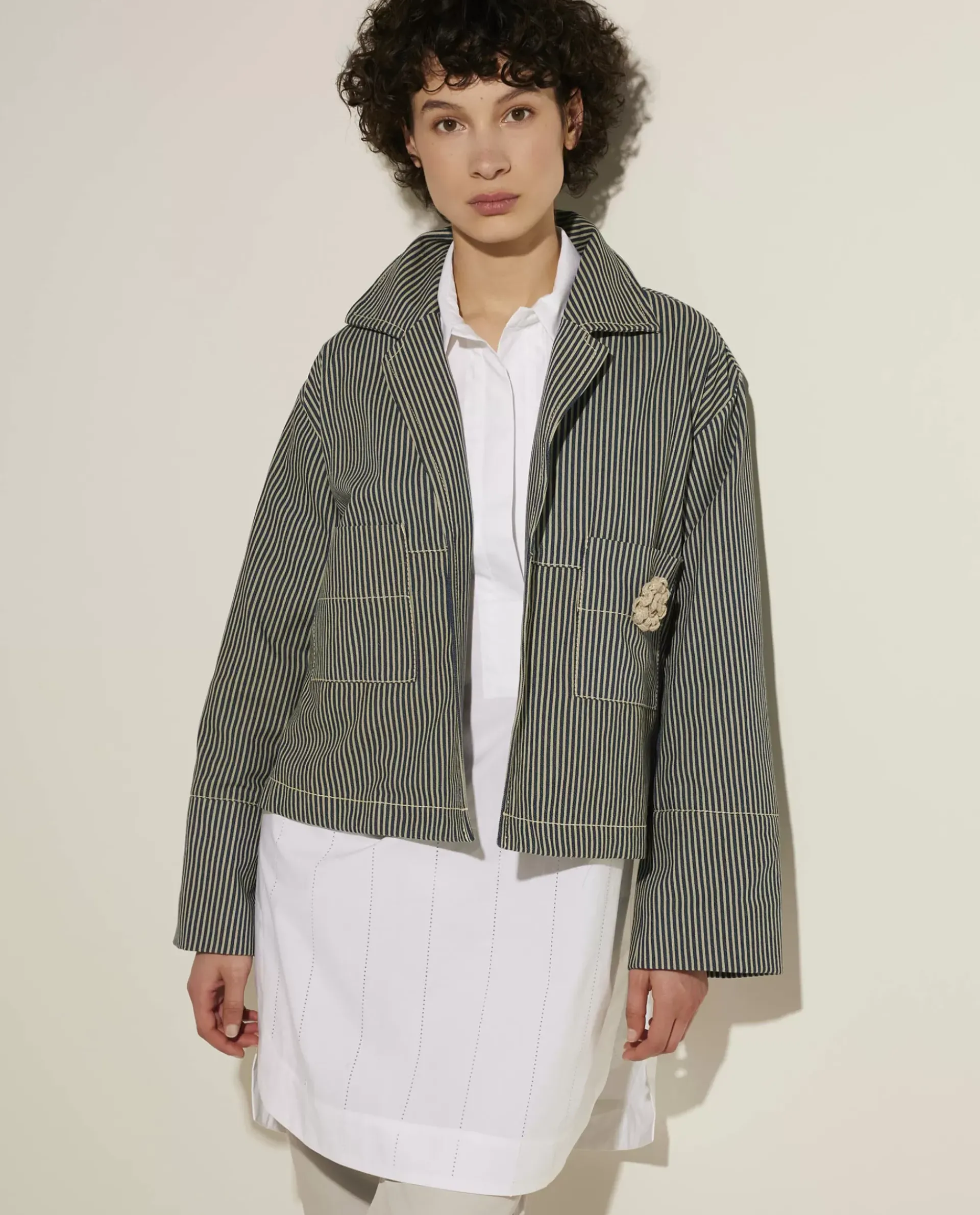 Clearance Oversized Katoenen Jasje Vrouwen Jassen