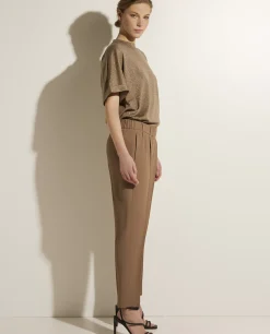 Cheap Pantalon In Zijde-Mix Vrouwen Broeken