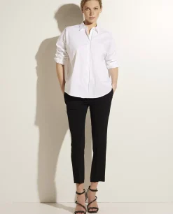 Online Pantalon In Zijde-Mix Vrouwen Broeken