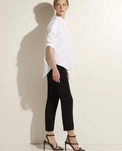 Online Pantalon In Zijde-Mix Vrouwen Broeken