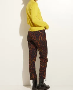 Store Rechte Broek Met Print Vrouwen Broeken