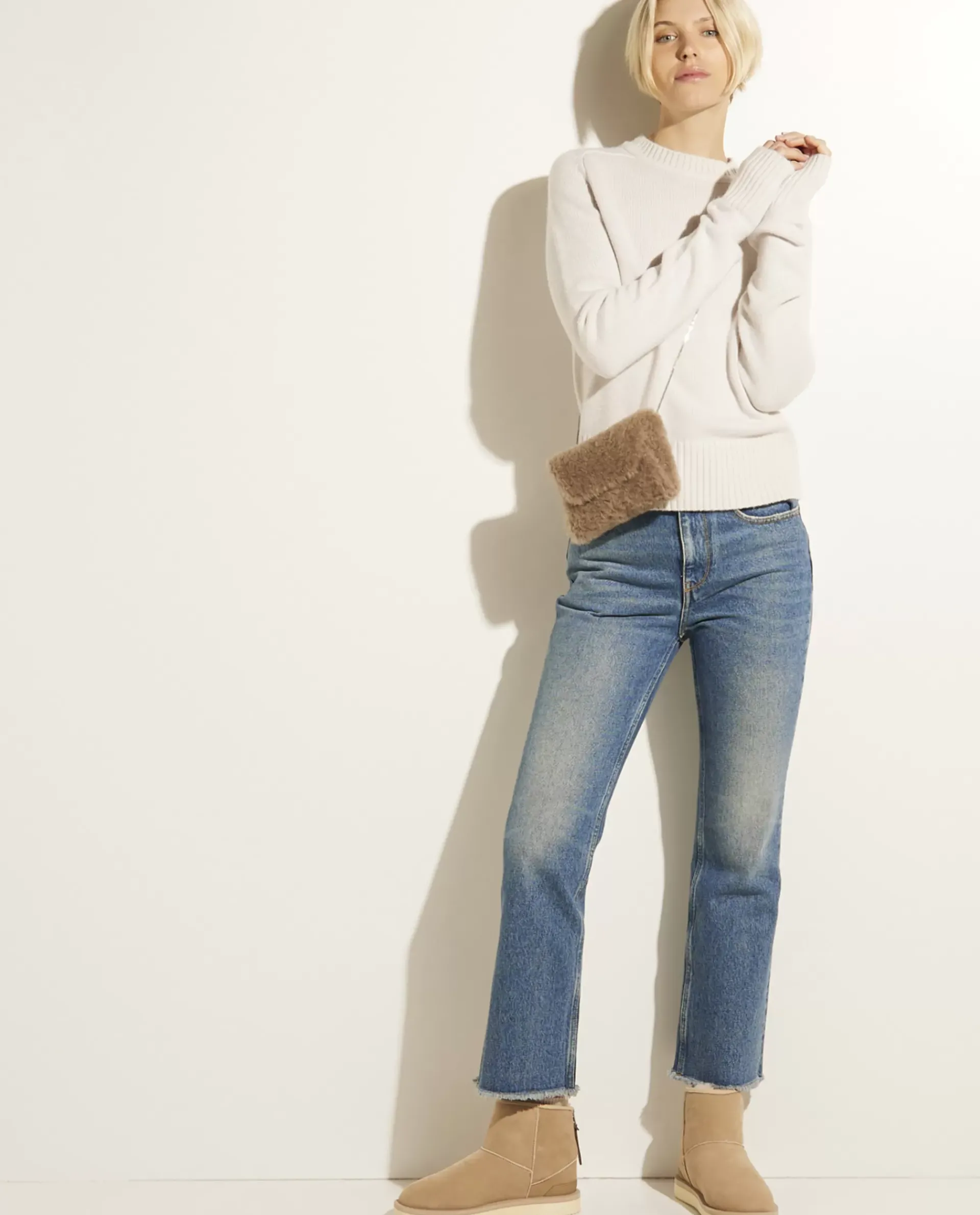 Store Rechte Jeans Vrouwen Broeken
