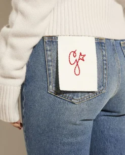 Store Rechte Jeans Vrouwen Broeken
