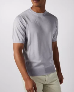 Outlet Ronde Hals Trui Met Korte Mouwen Mannen Knitwear