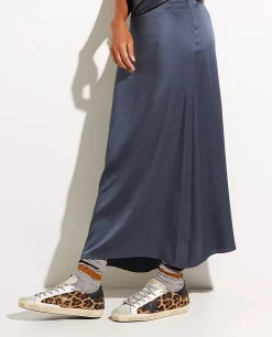 Hot Satijnen Midi Rok Vrouwen Rokken