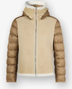 Best Sale Shearling Voering Met Capuchon Mannen Jassen