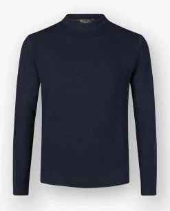 Cheap Silk Cashmere Girocollo Ribble Sweater Mannen Knitwear