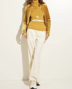 Shop Stretch-Fluwelen Blouse Vrouwen Blouses