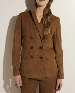 Store Suede Blazer Vrouwen Blazers