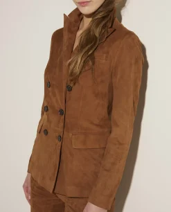 Store Suede Blazer Vrouwen Blazers