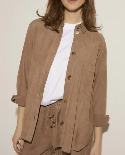 Shop Suede Blouse Vrouwen Blouses