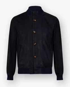 Discount Suede Bomber Mannen Jassen
