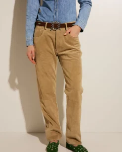 Store Suede Broek Vrouwen Broeken