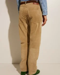 Store Suede Broek Vrouwen Broeken
