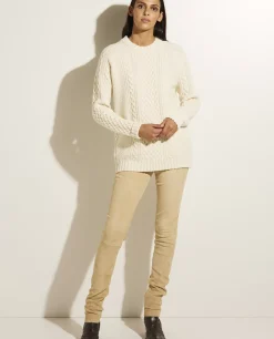 Store Suede Legging Met Stretch Vrouwen Broeken