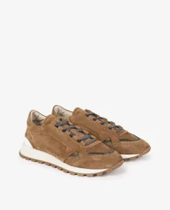 Cheap Suede Sneakers Met Monili Vrouwen Schoenen