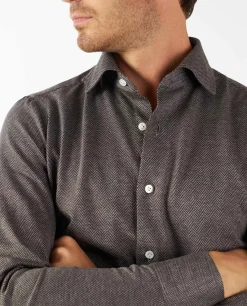 Clearance Visgraat Shirt Mannen Shirts