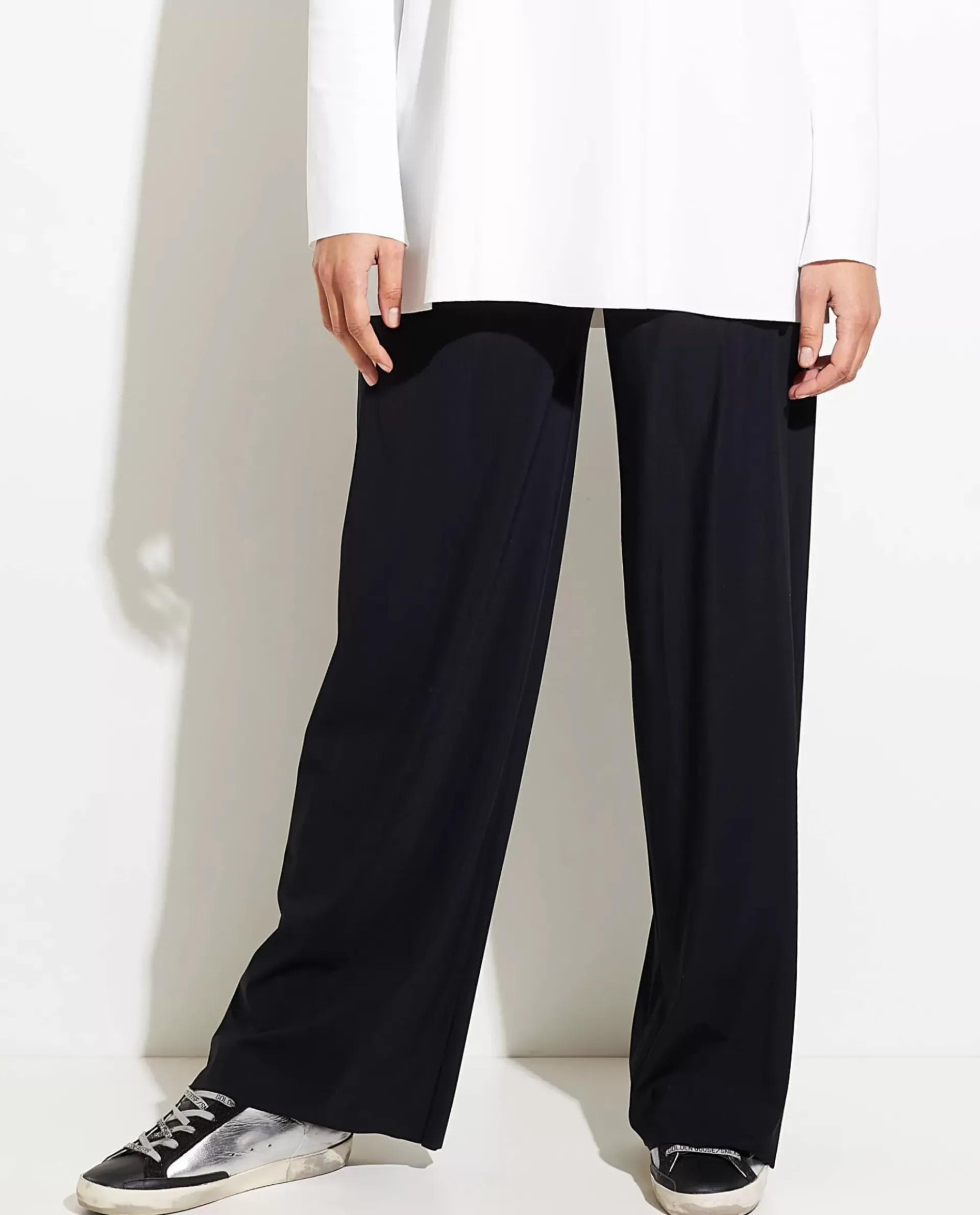 Sale Wijde Broek Met Stretch Vrouwen Broeken