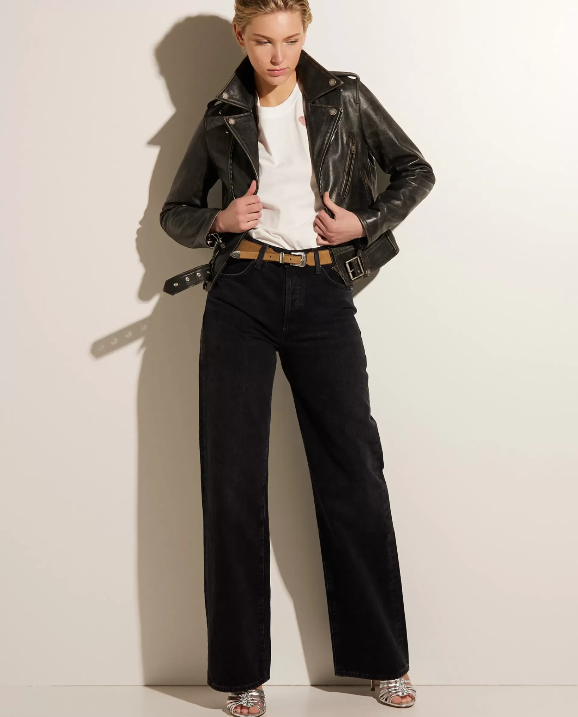 Sale Wijde Denim Broek Vrouwen Broeken