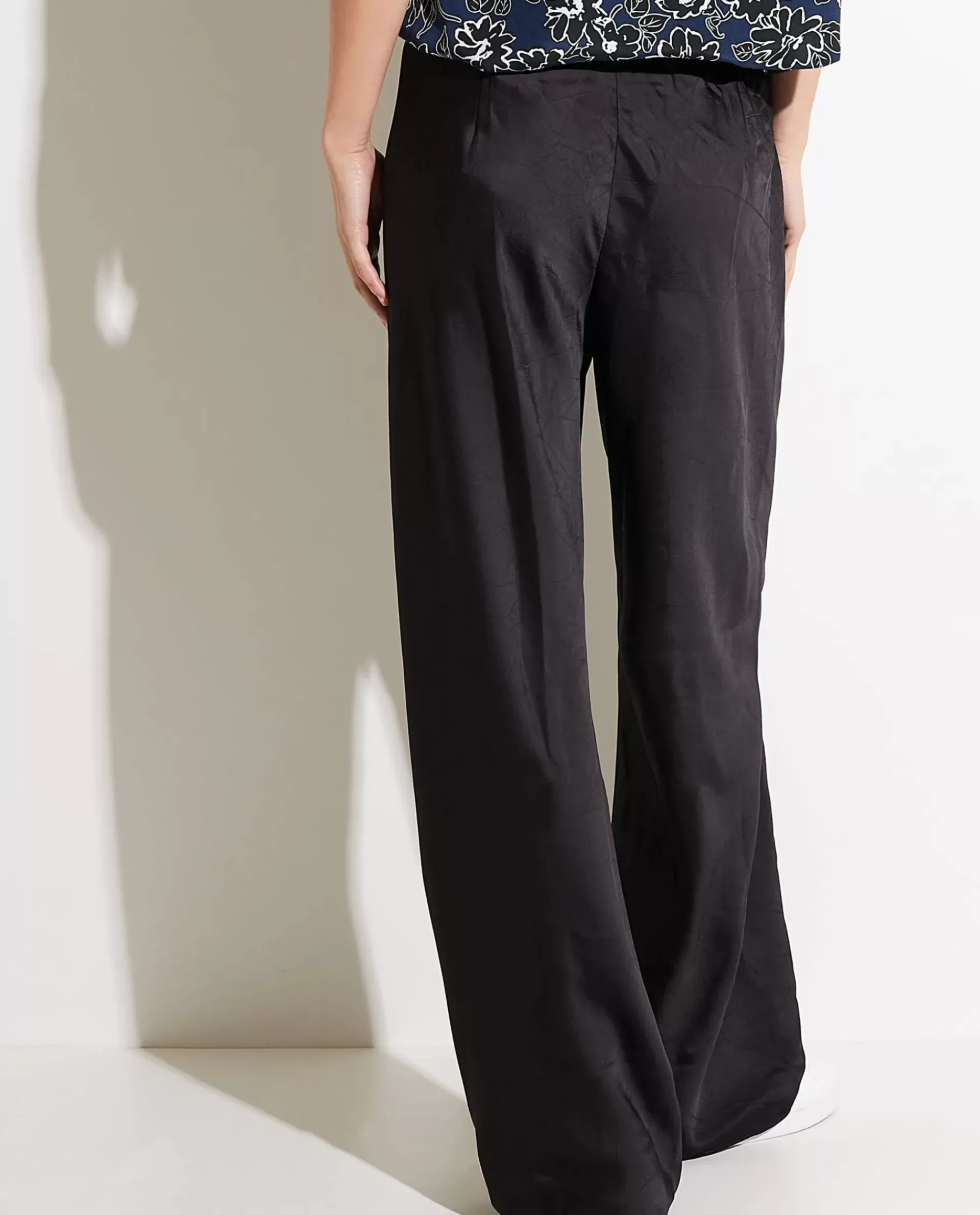 Hot Wijde Satijnen Broek Vrouwen Broeken