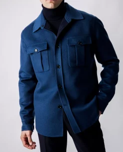 Shop Wol Cashmere Overshirt Mannen Jassen