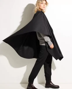 Store Wol-Cashmere Cape Vrouwen Jassen