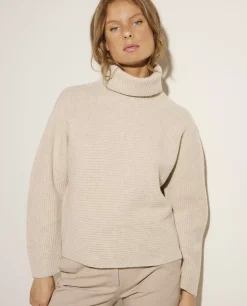 Cheap Wol-Cashmere Coltrui Vrouwen Knitwear