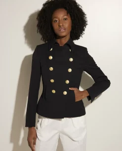 Store Wollen Double-Breasted Blazer Vrouwen Blazers