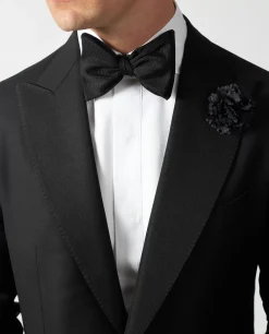 Online Wollen Peak Lapel Smoking Mannen Pakken
