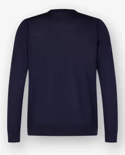 Store Wollen Ronde Hals Trui Mannen Knitwear