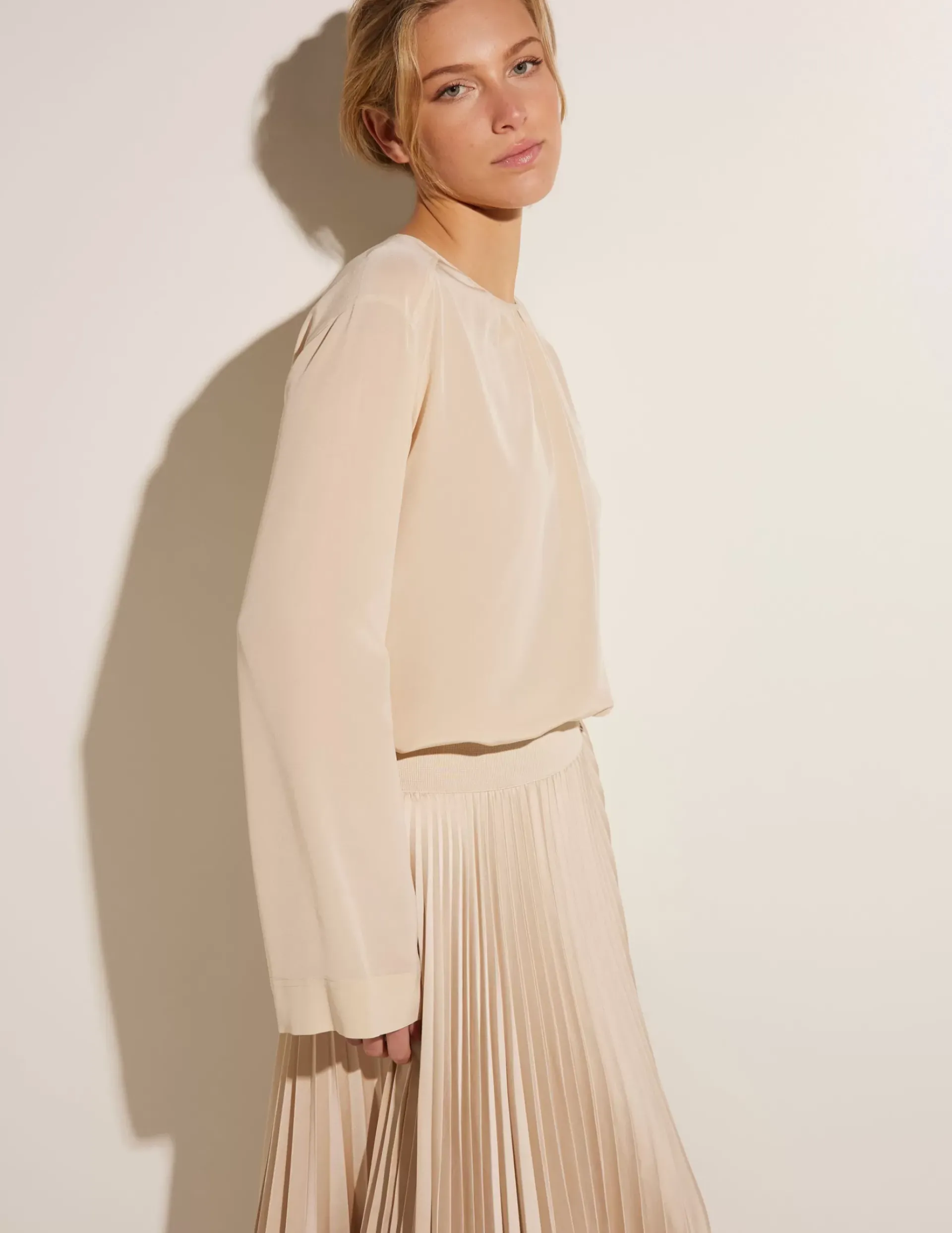 Store Zijden Blouse Vrouwen Blouses