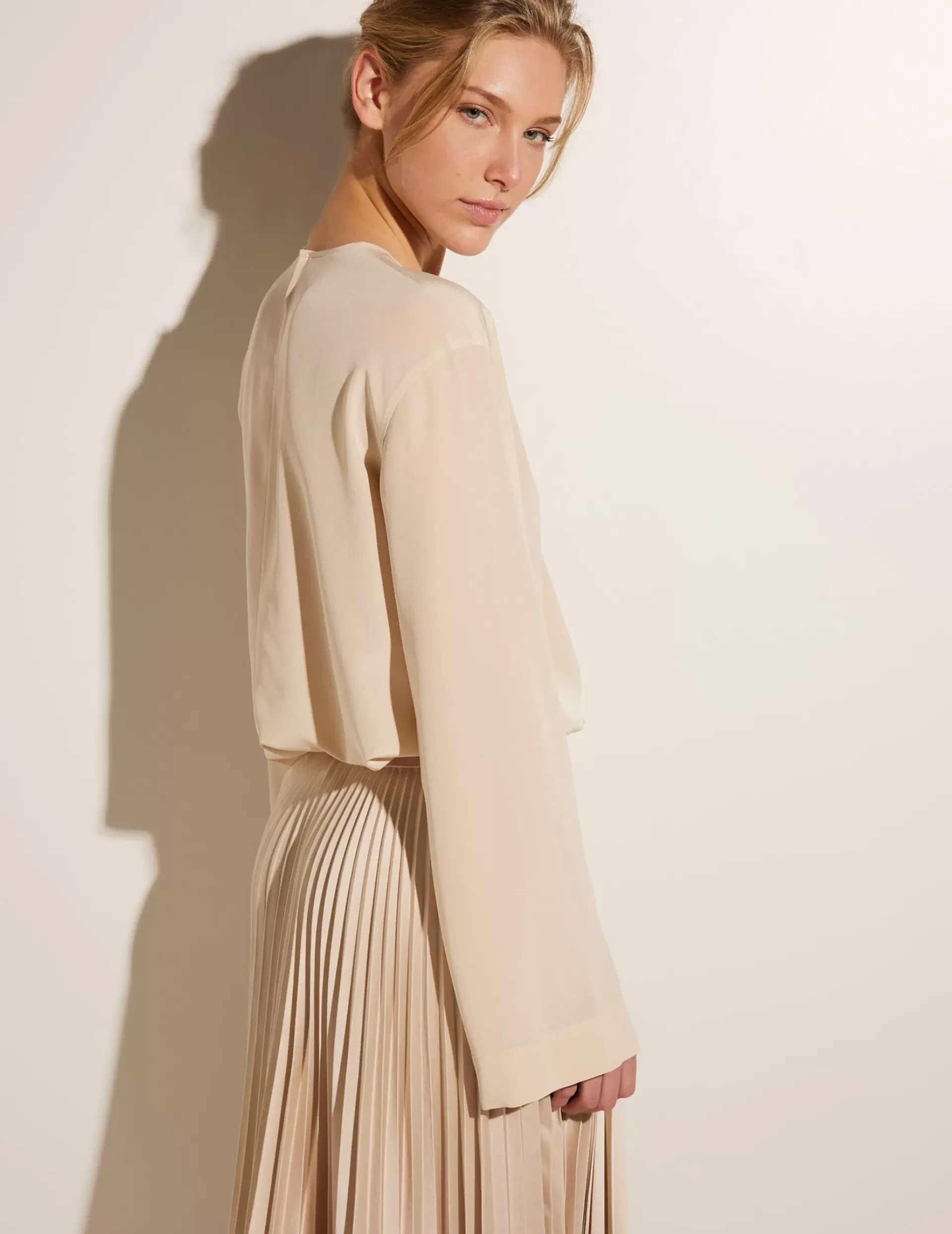 Store Zijden Blouse Vrouwen Blouses