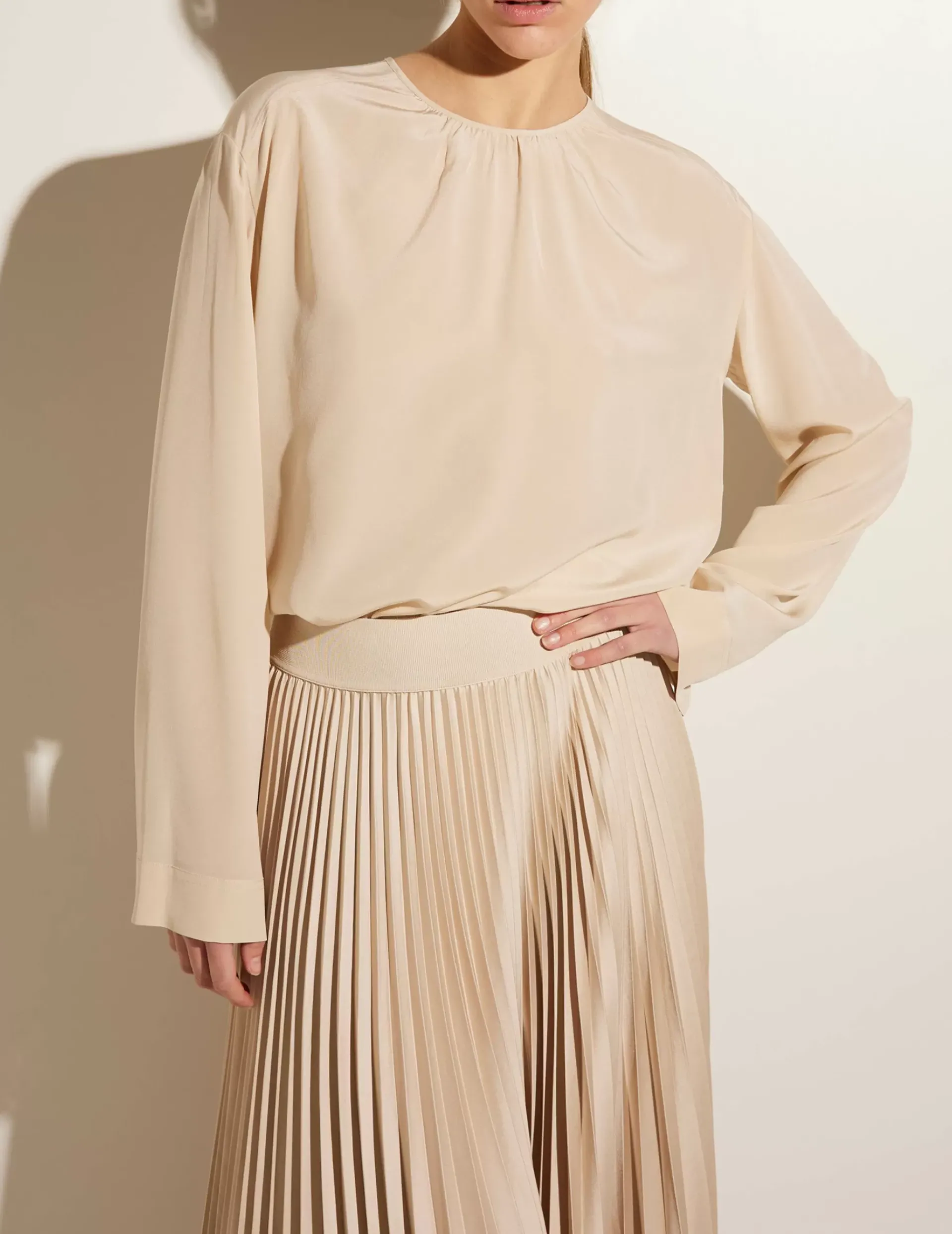 Store Zijden Blouse Vrouwen Blouses