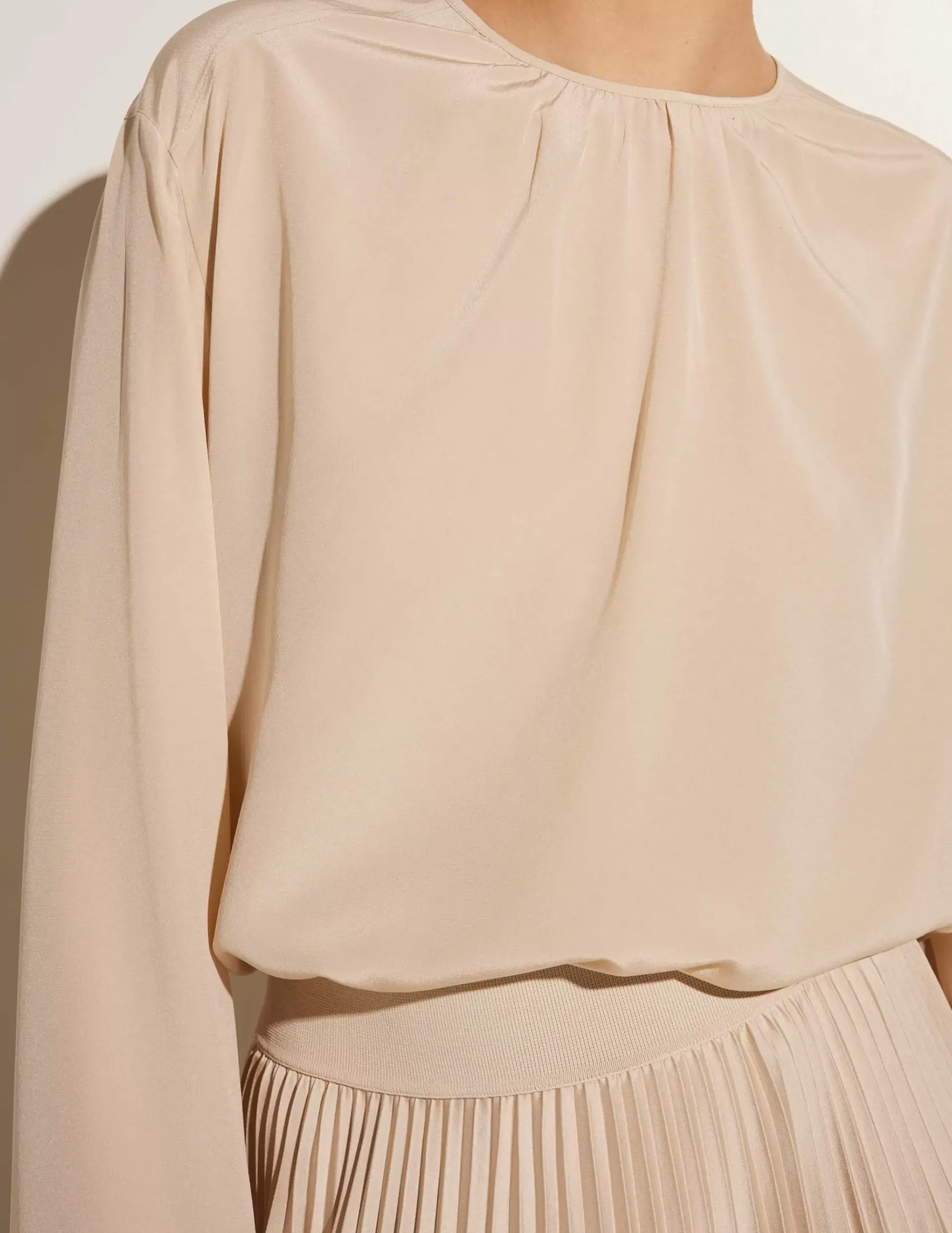 Store Zijden Blouse Vrouwen Blouses