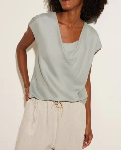 Store Zijden Top Vrouwen Tops
